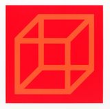 Cubes in Color on Color by Sol Lewitt contemporary artwork print works on paper
