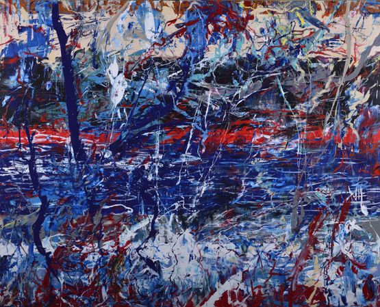 Reaction - Dawu by Ava Hsueh contemporary artwork Painting