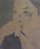 Fork by Zhou Xinyu contemporary artwork drawing painting works on paper