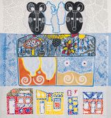Ibeji by Alberto Pitta contemporary artwork painting print