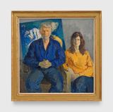 R.B. Kitaj and Sandra Fisher by Raphael Soyer contemporary artwork painting