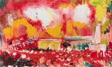 The Square by Yin Zhaoyang contemporary artwork Painting