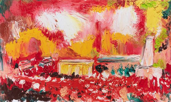 The Square by Yin Zhaoyang contemporary artwork Painting