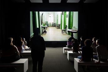 Contemporary art exhibition Christian Marclay Doors at Brooklyn Museum New York United States