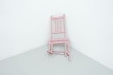 Slumped chair by Caroline Rothwell contemporary artwork sculpture works on paper