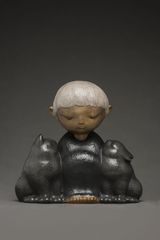 Thoughts in a Tranquil Night 18 by Li Wei  Liu Zhiyin contemporary artwork sculpture