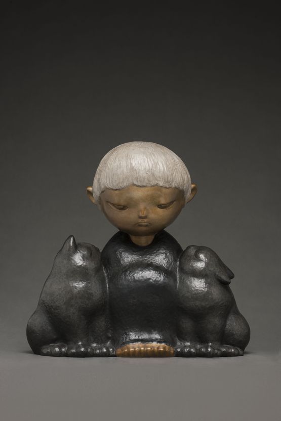 Thoughts in a Tranquil Night 18 by Li Wei  Liu Zhiyin contemporary artwork Sculpture