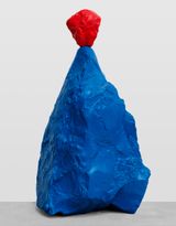 red blue nun by Ugo Rondinone contemporary artwork sculpture