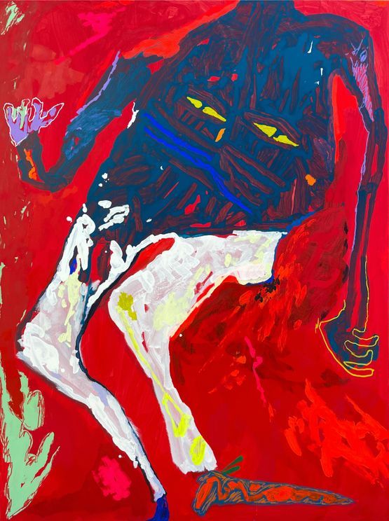 I keep on falling into you by Tom Polo contemporary artwork Painting