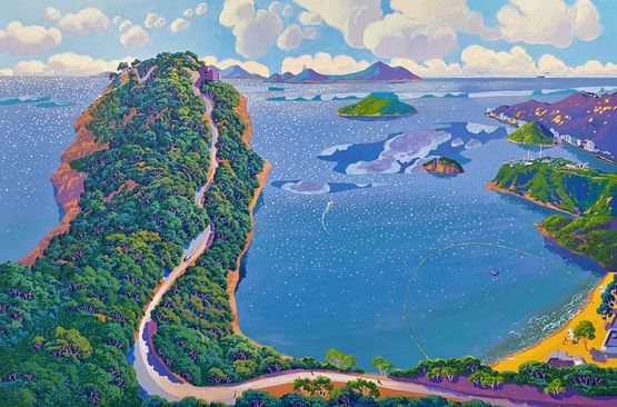 Chun Hom Kok and Ocean Park by Stephen Wong Chun Hei contemporary artwork Painting