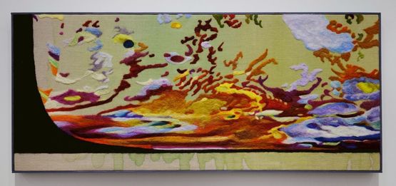 Green Deluge by Pauline Shaw contemporary artwork Painting