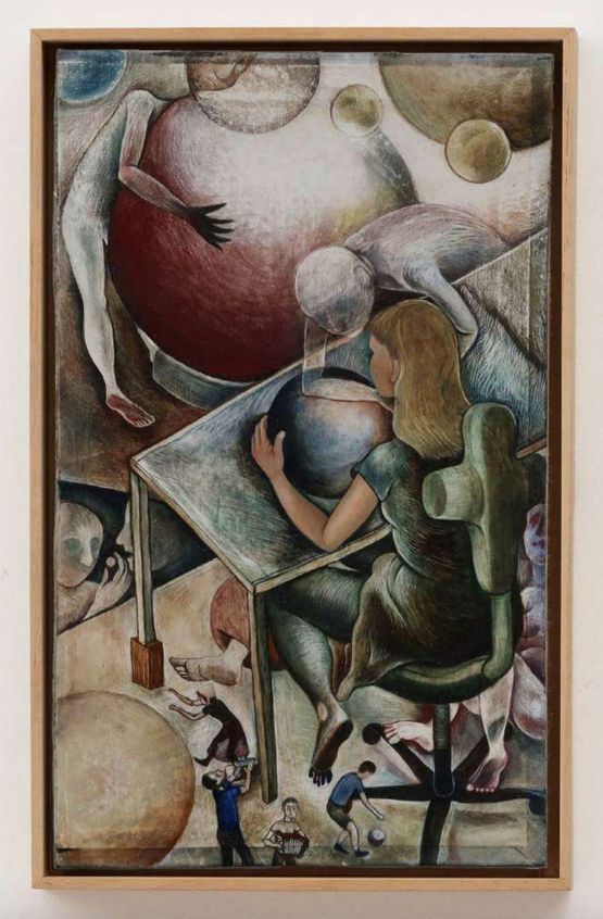Phantasmagoria at Work by Cheri Smith contemporary artwork Painting