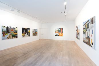 Contemporary art exhibition Graham Fletcher The Golden Haze at Gow Langsford Gallery Auckland City New Zealand
