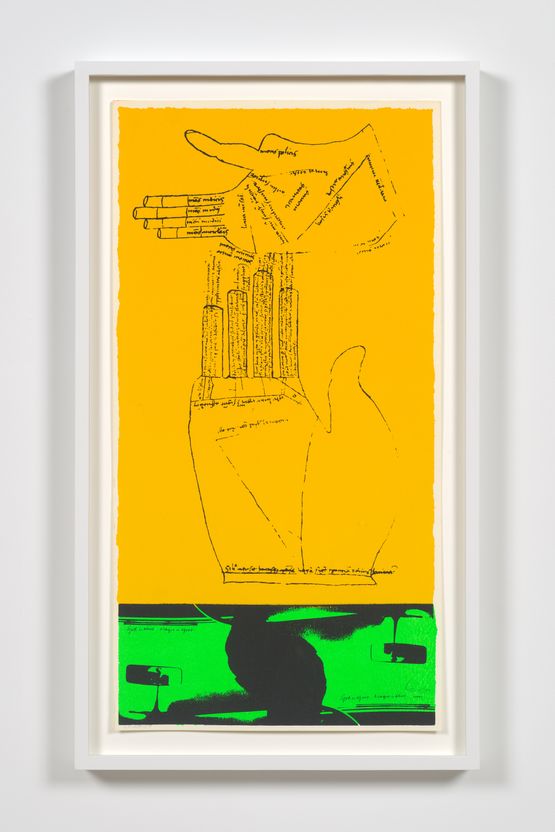 green fingers by Corita Kent contemporary artwork Print