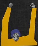 Ni los perros que jamas me olvidaron-X by Edison Penafiel contemporary artwork painting photography textile
