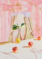The Beauty by Yuan Yuan contemporary artwork painting works on paper