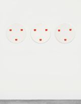 Empreintes de pinceau n50 a intervalles reguliers de 30 cm by Niele Toroni contemporary artwork painting sculpture