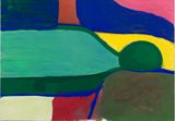 Figure sleeping by Harriet Korman contemporary artwork painting