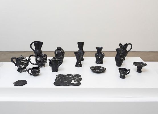Sixteen pieces. Touching and holding by Andrew Lord contemporary artwork Sculpture