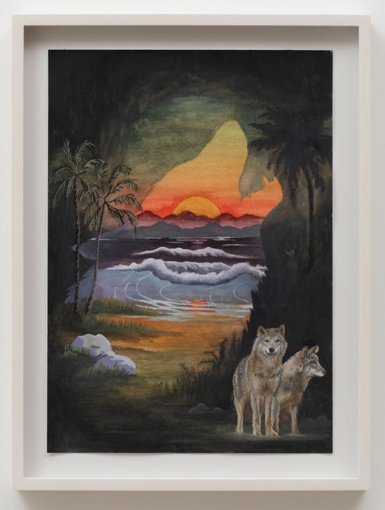 Wolf Cave by Neil Raitt contemporary artwork Painting