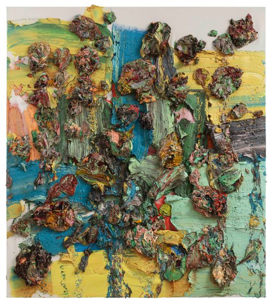 Floating Meteorite No.1 by Zhu Jinshi contemporary artwork Painting