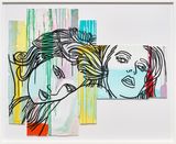 FRANCES AND LOVER by Ghada Amer contemporary artwork painting