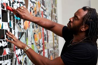 Contemporary art exhibition Rashid Johnson Waves at Hauser  Wirth London United Kingdom