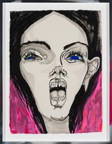 i care mutha fucka by Del Kathryn Barton contemporary artwork painting
