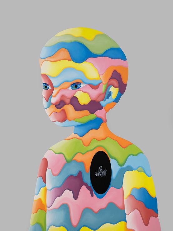 Strong As a Crystal My Skin is Melting by Gongkan contemporary artwork Painting