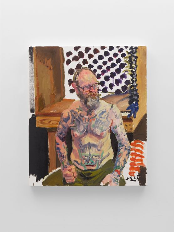 John and his Tattoos John     by Liu Xiaodong contemporary artwork Painting