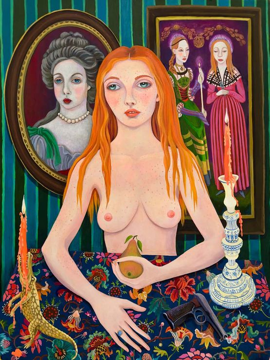 Romantic Comedy by Helen Downie contemporary artwork Painting