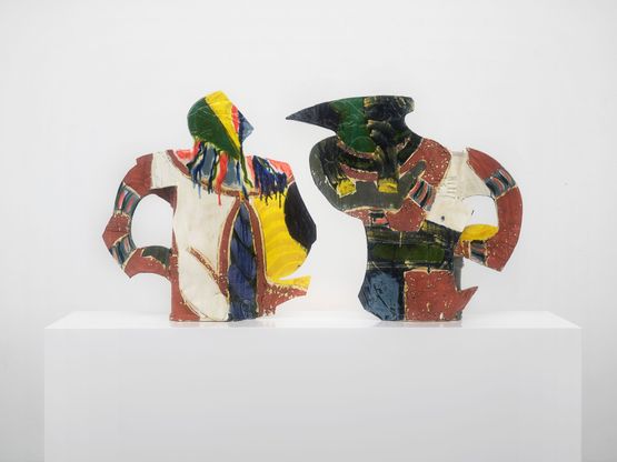 Egyptian Diptych by Betty Woodman contemporary artwork Works on Paper