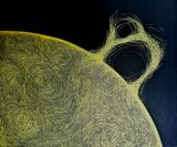 Solar Storm Celestial Event series by Felippe Moraes contemporary artwork painting