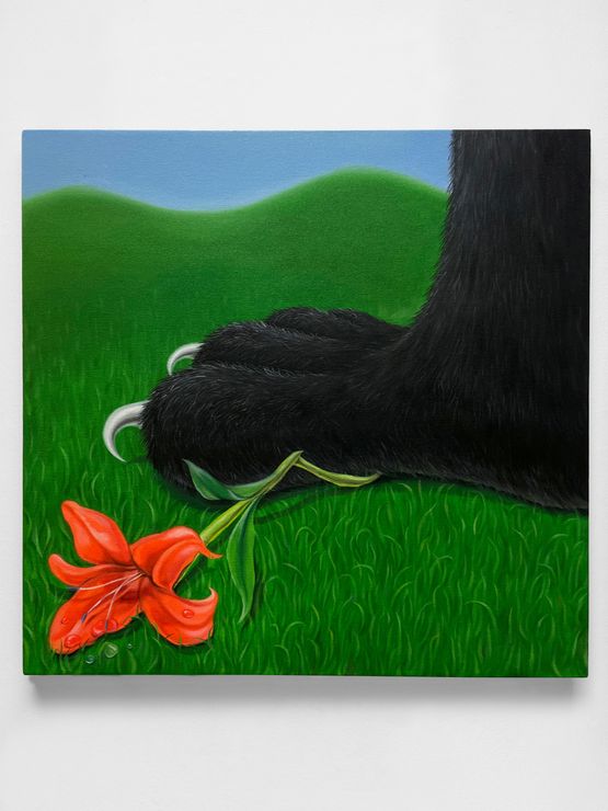 Fallen Flower by Minyoung Kim contemporary artwork Painting