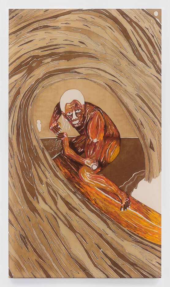 Between The Face and The Lip by Chase Hall contemporary artwork Painting