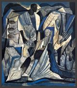 Unsettled Lives 1 by Vikrant Bhise contemporary artwork painting