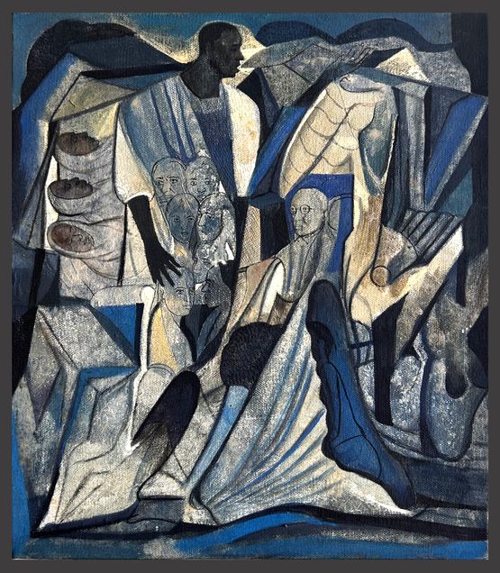 Unsettled Lives 1 by Vikrant Bhise contemporary artwork Painting