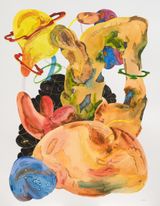 Seascape mountain by Ziping Wang contemporary artwork works on paper