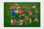A danca do cavalo de pau The Dance of the Hobby Horse by Anisio O. Couto contemporary artwork Painting