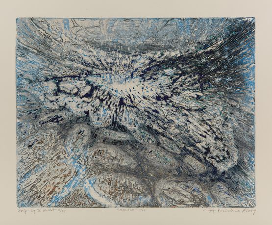 Splash by Krishna Reddy contemporary artwork Works on Paper