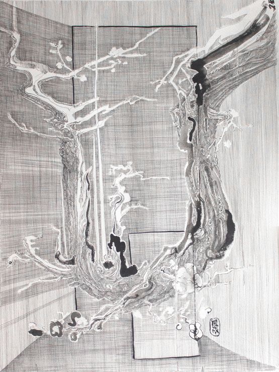 Parts of the Tree by Lin Guocheng contemporary artwork Painting