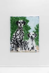 Two Dalmatians front view by Ricardo Passaporte contemporary artwork painting
