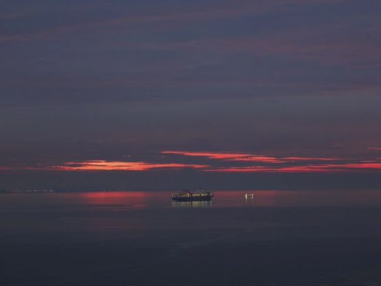 Cargo Ships January 16 2024 703 am by Richard Misrach contemporary artwork Print