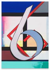 Portrait und Zahl by Thomas Scheibitz contemporary artwork painting
