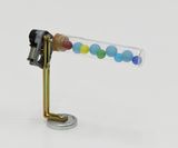 REVOLUTION  GRAVITY rainbow and blue glass balls by Yukio Fujimoto contemporary artwork mixed media