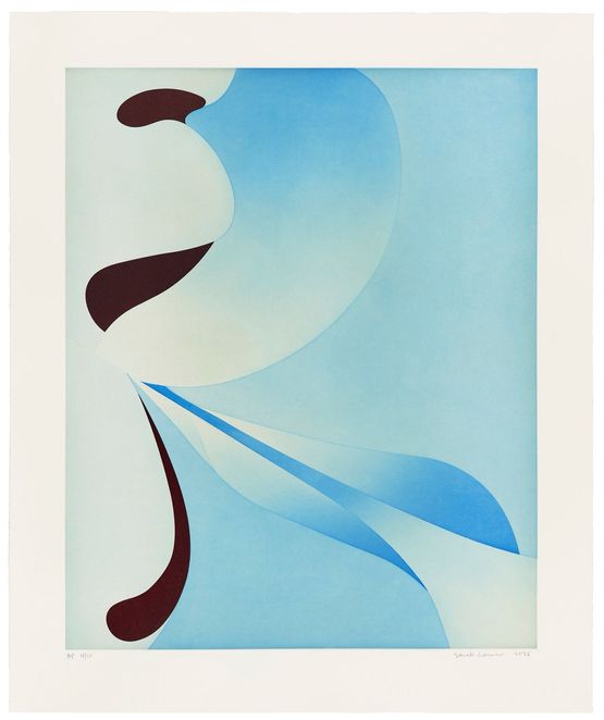 Rotated Skyline by Sarah Crowner contemporary artwork Print