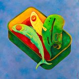 Stuck With You by Clasutta contemporary artwork painting