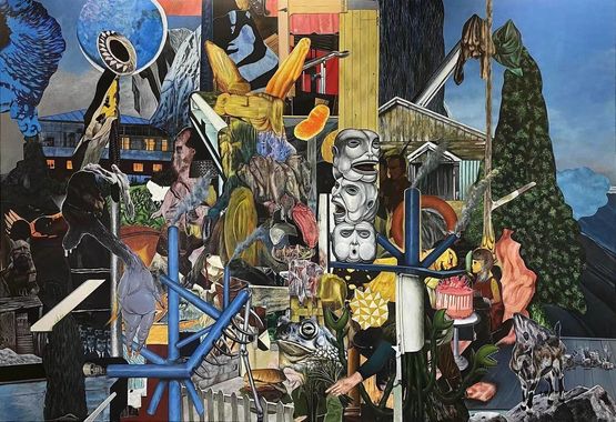 Make Ones Mouth Water by Rodel Tapaya contemporary artwork Painting