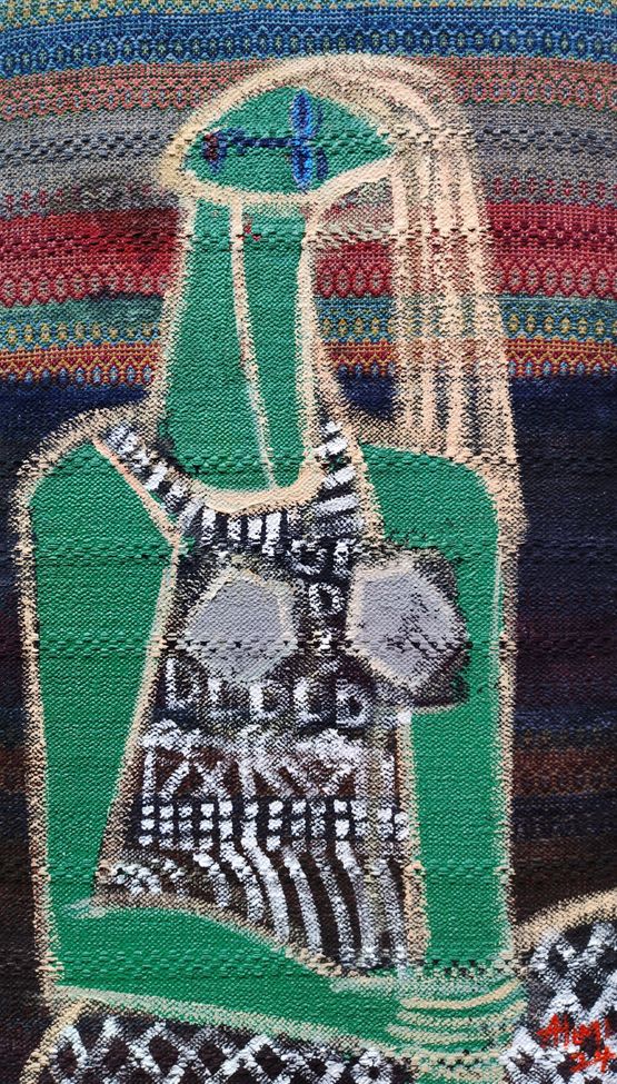 Poise  Presence by Alimi Adewale contemporary artwork Mixed Media