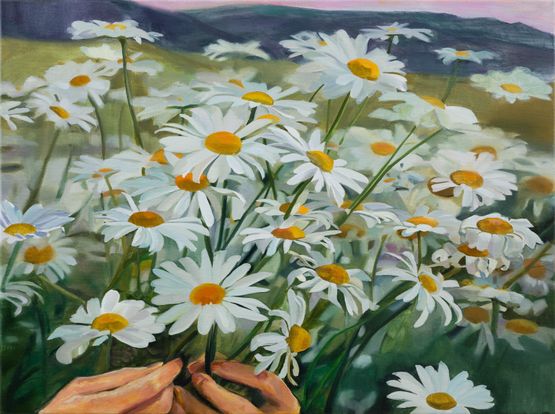 Daisy Mountain by Yuan Yuan contemporary artwork Painting